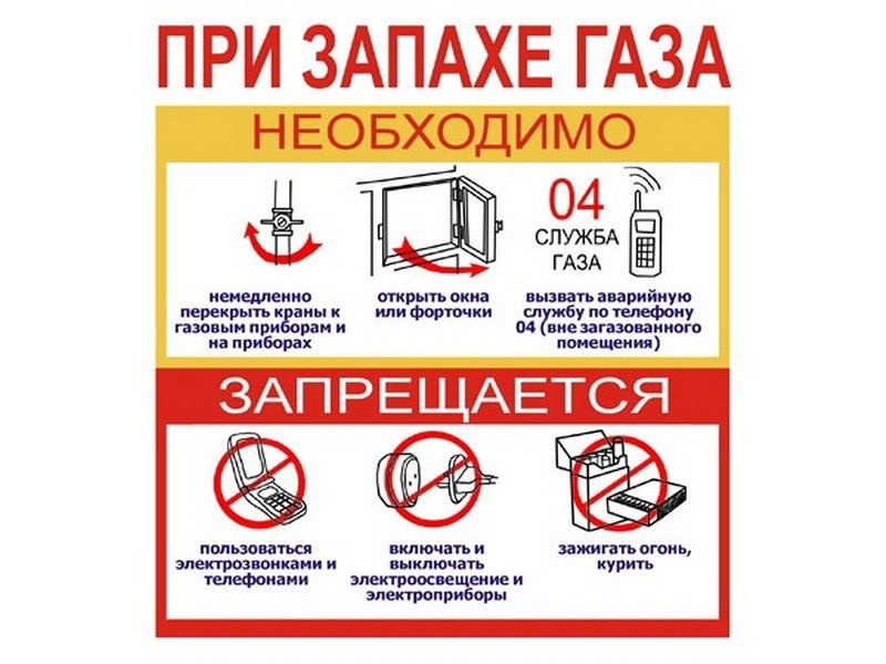 При запахе газа картинки